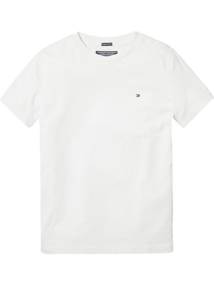 TOMMY HILFIGER T-SHIRT BOYS BASICS CN KNIT BRIGHT WHITE KB0KB04140-123