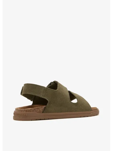 TOMMY HILFIGER GREEN SANDALS T3X2-34394-1899400